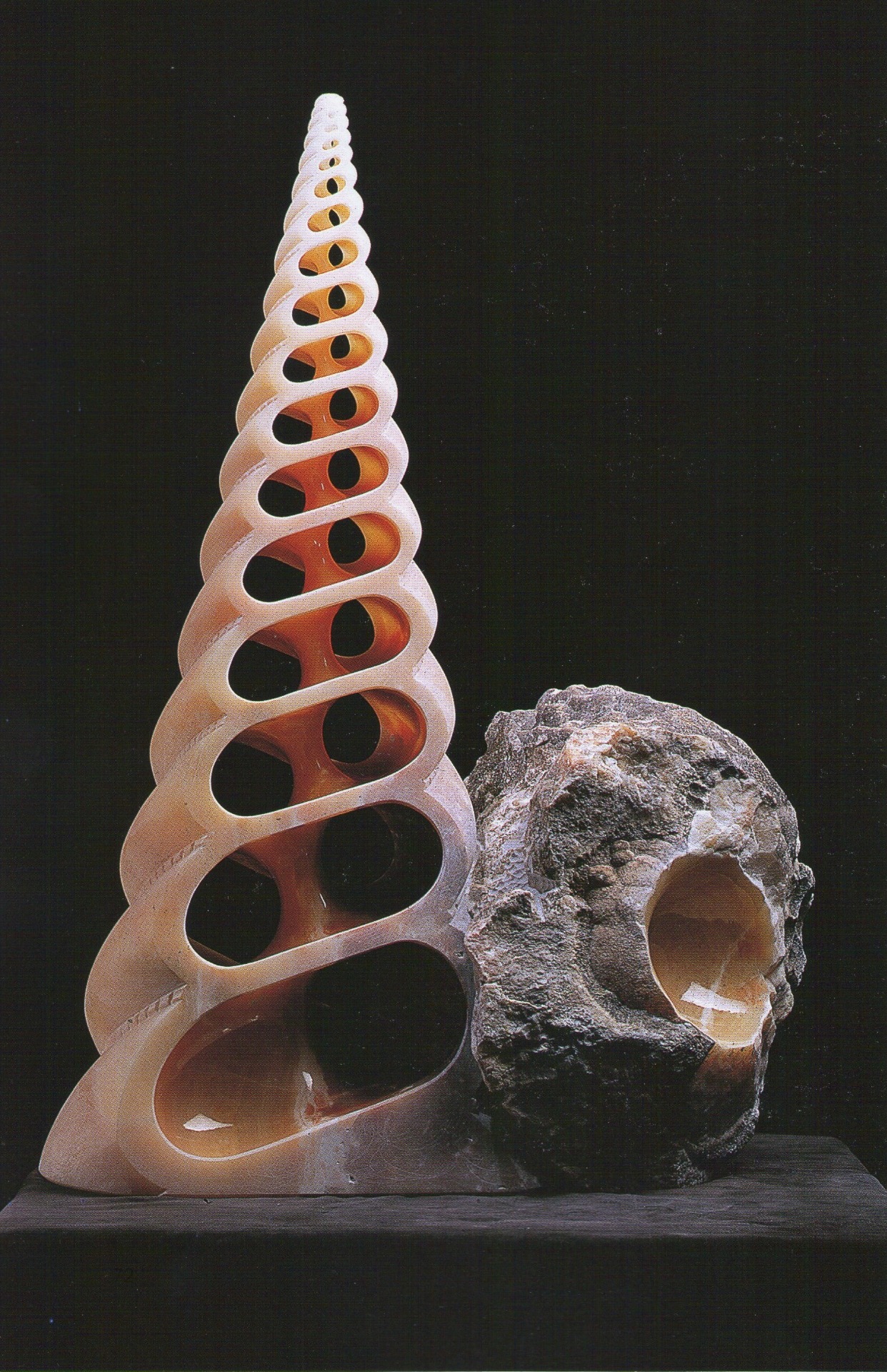 "BEAUTÉ ET LAIDEUR" -47x23x70 cm -onyx -2009